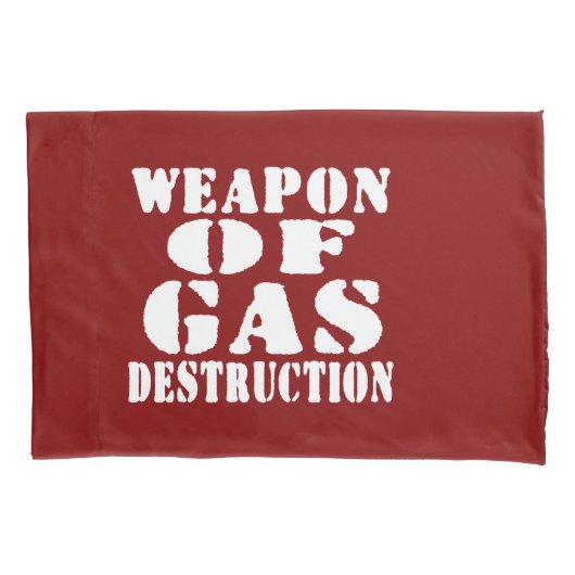 Housse D'oreillers Arme De Destruction Du Gaz (devant)