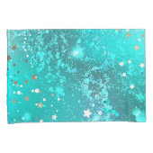 Housse D'oreillers Arrière - plan à huile Turquoise de la menthe (devant-Droit)