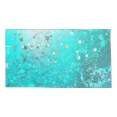 Housse D'oreillers Arrière - plan à huile Turquoise de la menthe (Dos)