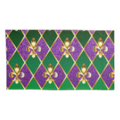 Housse D'oreillers Arrière - plan de bijoux Mardi Gras (Dos-Droit)