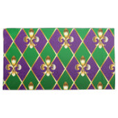 Housse D'oreillers Arrière - plan de bijoux Mardi Gras (devant-Droit)