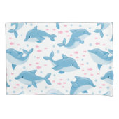 Housse D'oreillers Arrière - plan graphique Motif dauphin mignon (devant)
