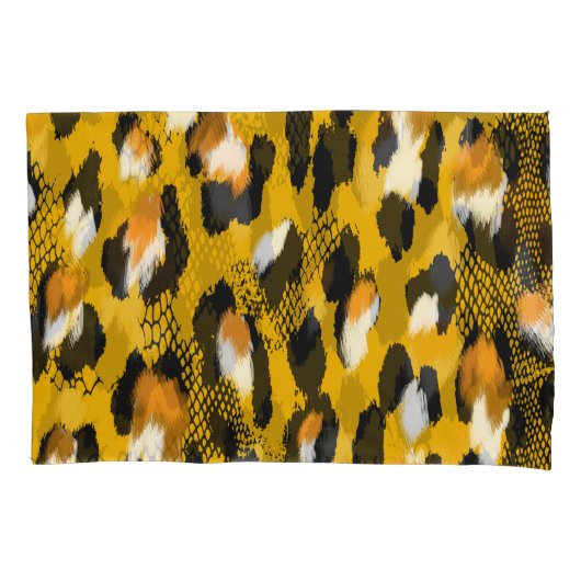 Housse D'oreillers Arrière - plan Poster de animal Leopard Texture (devant)