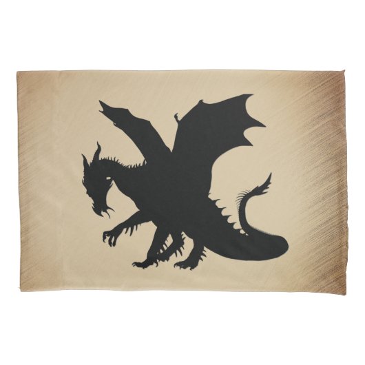 Housse D'oreillers Arrière - plan rustique Black Dragon (devant)