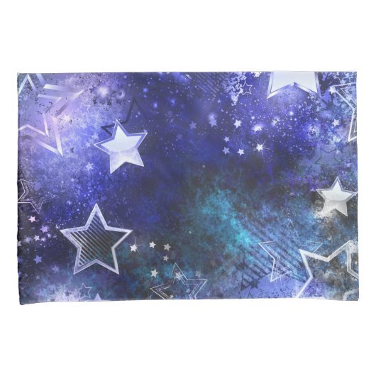 Housse D'oreillers Arrière - plan spatial avec étoiles (devant-Droit)