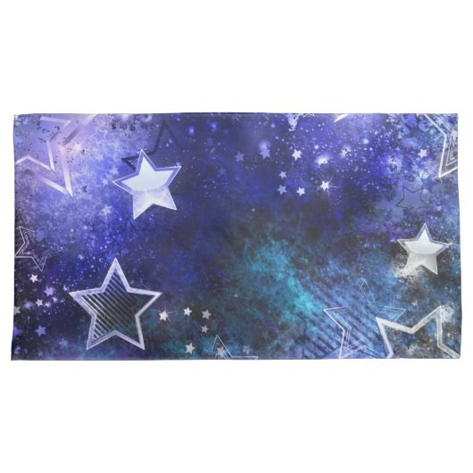 Housse D'oreillers Arrière - plan spatial avec étoiles (devant-Droit)