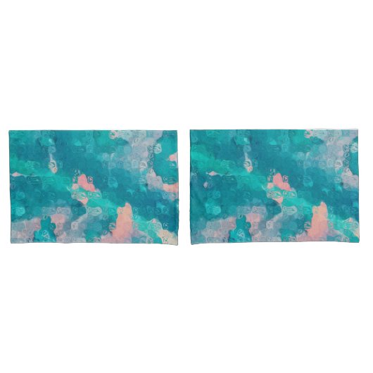 Housse D'oreillers Arrosage Abstrait (devant-Set)