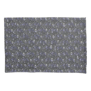 Housse D'oreillers Arrosage sur métal gris bleu