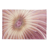 Housse D'oreillers Art Abstrait Fractal Fleur & Tons de Bourgogne (Dos)