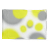 Housse D'oreillers Art Abstrait jaune gris (Dos)