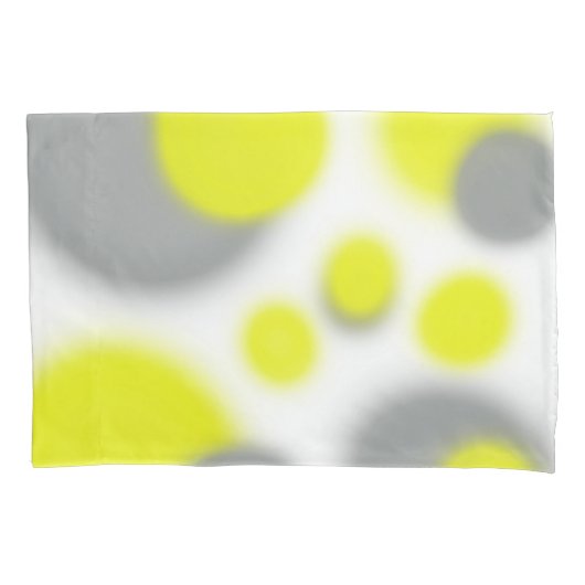 Housse D'oreillers Art Abstrait jaune gris (devant)