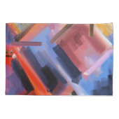 Housse D'oreillers Art Abstrait tons colorés contemporains (Dos)