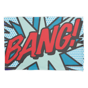 Housse D'oreillers Art BAM BOUM Amusant Rétro Bande Dessinée Pop Art