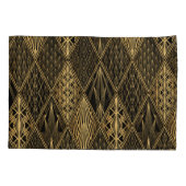 Housse D'oreillers Art Déco Black Gold Elegance (Dos)
