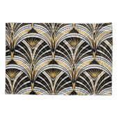 Housse D'oreillers Art Déco Gold Black Elegance : Années folles (Dos)