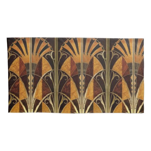 HOUSSE D'OREILLERS ART DECO PANELS    (Dos-Droit)