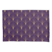 Housse D'oreillers Art Déco Violet et Or Art Déco (devant)