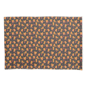 Housse D'oreillers Art du chat Cute Chat Motif Enfant