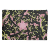 Housse D'oreillers Art fractal d'Achille rose et noir (Dos)