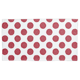 Housse D'oreillers Art Nouveau Mackintosh Rose Retro Floral Rouge