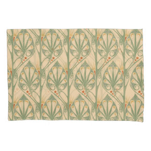 Housse D'oreillers Art Nouveau, Retro Fond d'écran design.