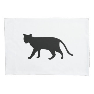 Housse D'oreillers Art simple de Meow de ronronnement de chaton de