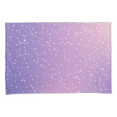 Housse D'oreillers Astrologie Violet rose Aura Étoiles Constellation (devant-Droit)