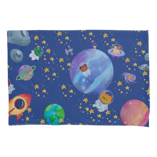 Housse D'oreillers Astronautes de l'aventure spatiale (devant)