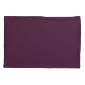 Housse D'oreillers Aubergine Deep Purple d'aubergine (Dos-gauche)
