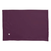 Housse D'oreillers Aubergine Deep Purple d'aubergine (devant-gauche)
