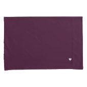 Housse D'oreillers Aubergine Deep Purple d'aubergine (devant-Droit)