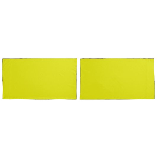 Housse D'oreillers Aureolin (couleur solide) (devant-Set)