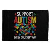Housse D'oreillers Autism awareness (Dos)