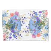 Housse D'oreillers Automne Automne Citrouille Pastel Bleu Botanique F (devant)