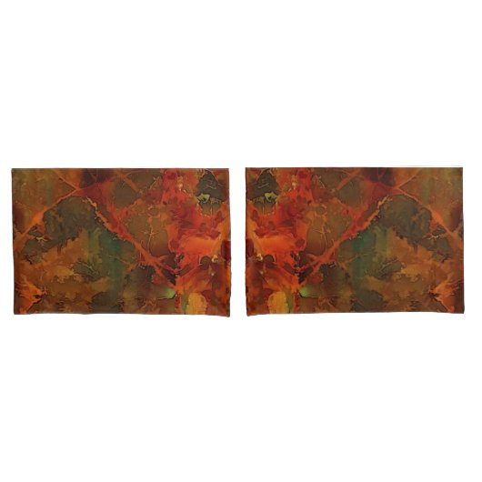 Housse D'oreillers Automne profond Terre riche automne Abstrait (devant-Set)