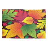 Housse D'oreillers Automne Saison Automne Feuilles Chambre Pillowcase (Dos)