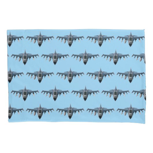 Housse D'oreillers Avion de chasse (devant-gauche)