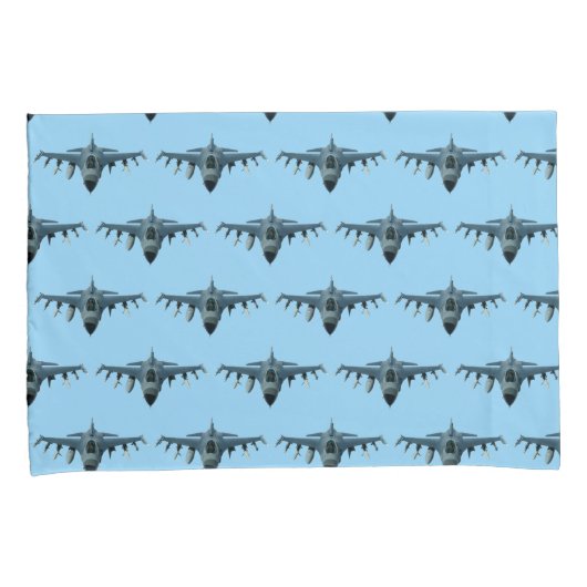 Housse D'oreillers Avion de chasse (devant-Droit)