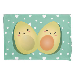 Housse D'oreillers Avocados in Love Funny Couple Évitons l'énigme