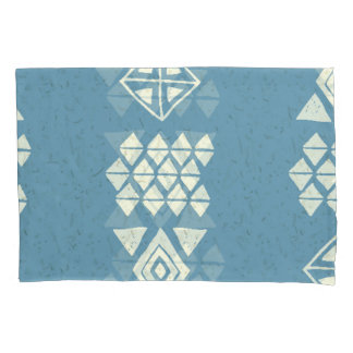 Housse D'oreillers Aztec Ethnique : Bleu Géométrique Sans Mer.