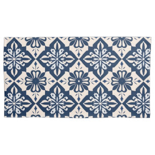Housse D'oreillers Azulejo Portugais Bleu et Blanc