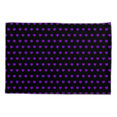 Housse D'oreillers B&W Purple Hearts Beating (Dos)