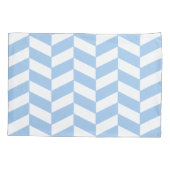 Housse D'oreillers Baby Blue Herringbone (Dos-gauche)