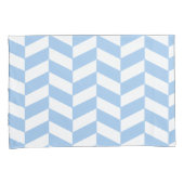 Housse D'oreillers Baby Blue Herringbone (devant-Droit)