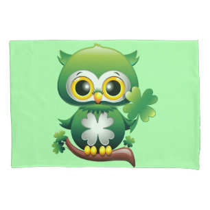 Housse D'oreillers Baby Owl St Patrick Paddy Cartoon