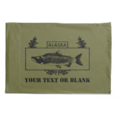 Housse D'oreillers Badge de pêcheur de combat de l'Alaska (Dos)