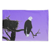 Housse D'oreillers Bald Eagle at Sunset - Art original de la faune (Dos)