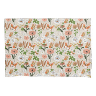 Housse D'oreillers Bambou brut Floral Daisy Ferme Shamrock