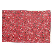 Housse D'oreillers Bandana Red Paisley (Dos-gauche)