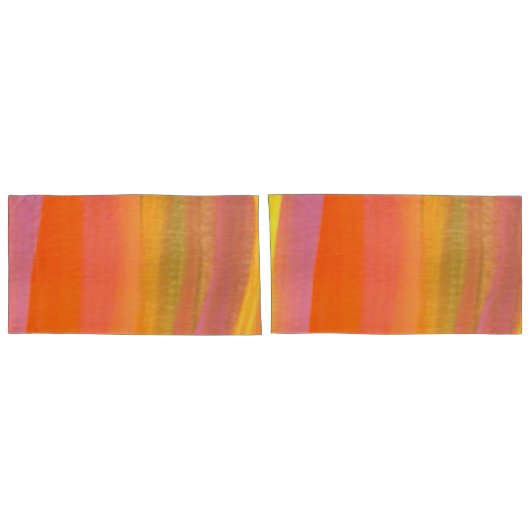 Housse D'oreillers Bande aquarelle (Dos-Set)